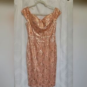 Xtaren sequin midi dress